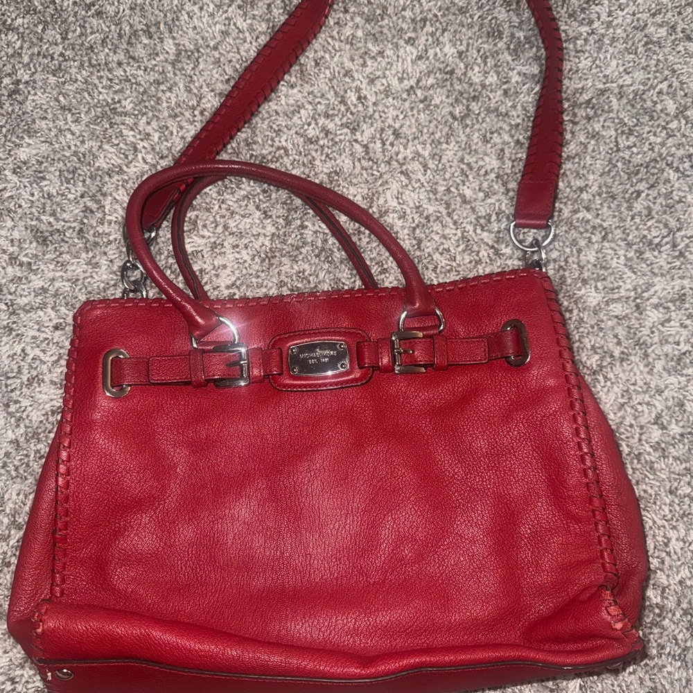 Red Leather Handbag